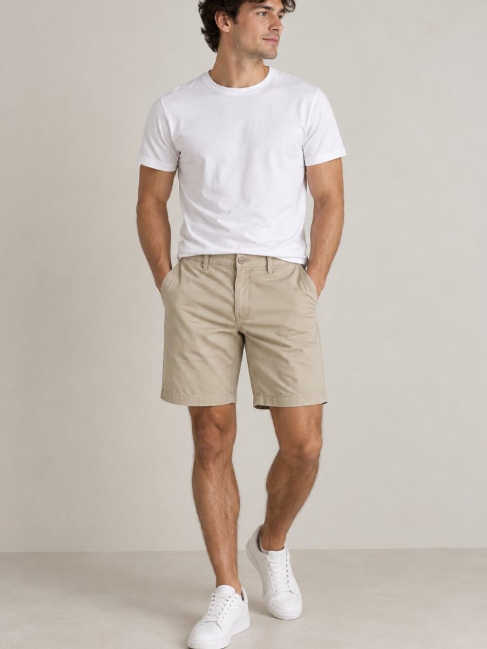 U.S. Polo Assn. Men’s Khaki Chino Shorts Size 34 Beige Classic Fit